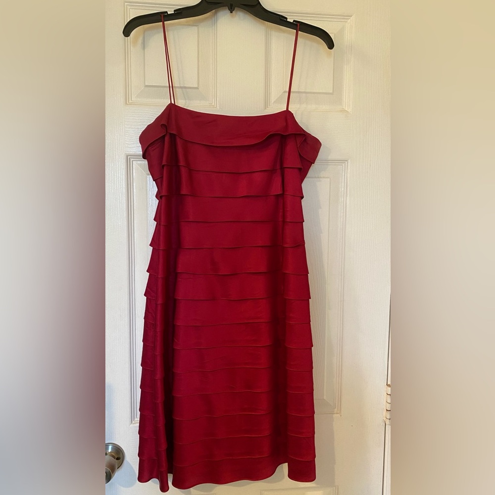red cocktail dress